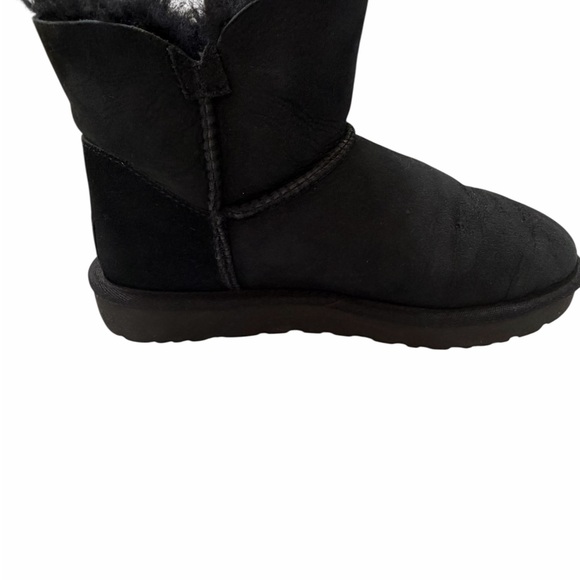UGG Dark Suede Boots with Logo Detail - Picture 3 of 11
